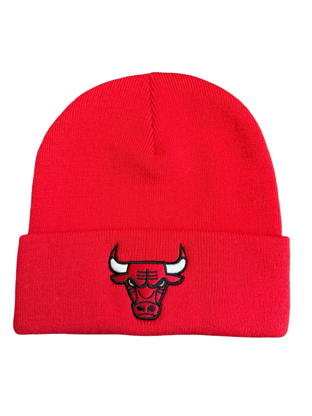 Chicago Bulls Beanie Hat Red NBA Ultra Game OSFM Cuffed Knit Cap
